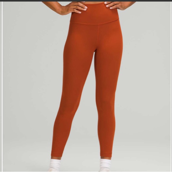 Lululemon Athletica High-Rise Orange Rust Leggings